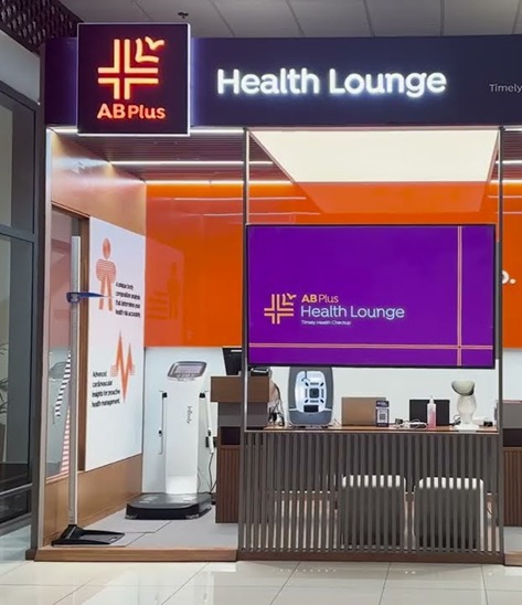 InBody device at Ahmedabad Airport health lounge